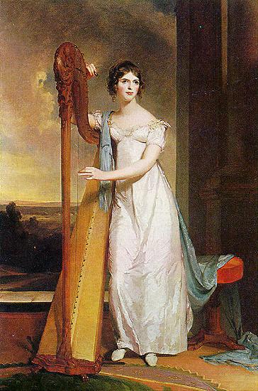 Thomas Sully Eliza Ridgely with a Harp oil painting picture